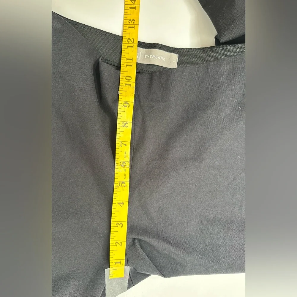 Everlane Pants Women’s Size 6 Black Skinny Ankle Stretch Cropped Career Side Zip
